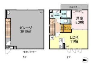 プランドール壱番館の物件間取画像